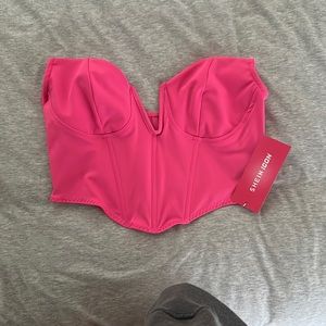 Hot pink corset
